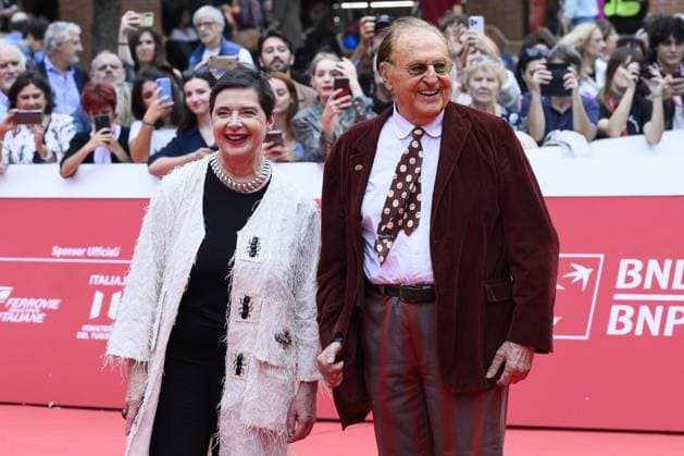 News - Rome Film Festival 18th edition - DAY 3 Isabella Rossellini and Renzo Arbore during the Red Carpet at the 18th Edition of the Rome Film Festival, 20 October 2023, Auditorium Parco della Musica, Rome, Italy Rome Italy  Copyright: xIPA ABACAx BRIPA20231021_022 IPA ABACAx BRIPA20231021_022