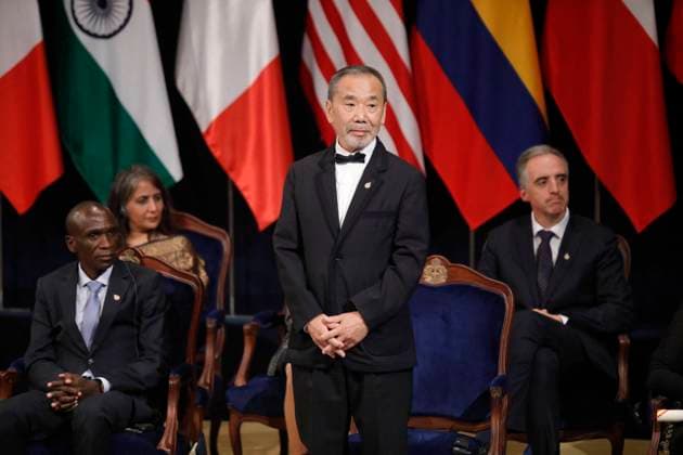 Princess of Asturias Awards Ceremony - Oviedo Japanese writer Haruki Murakami during the 43rd edition of the Princess of Asturias Awards 2023, at the Campoamor Theater, on October 20, 2023, in Oviedo, Asturias, Spain. The Princess of Asturias Awards Ceremony is the main activity carried out by the Princess of Asturias Foundation, a private non-profit institution whose objectives are to contribute to the exaltation and promotion of scientific, cultural and humanistic values and to consolidate the links between the Principality of Asturias and the title traditionally held by the heirs to the Crown of Spain. The day is considered one of the most important cultural events on the international agenda. Photo by Jorge Peteiro Europa Press ABACAPRE  Copyright: xEuropaxPress ABACAx 872624_066 EuropaxPress ABACAx 872624_066