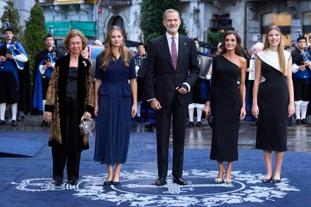 20-10-2023 Gala Princess Leonor and Queen Letizia and King Felipe and Princess Sofia and Queen Sofia during the Princess Asturias awards gala at the Campoamor Theatre in Oviedo. No Spain Â  Copyright: xPPEx