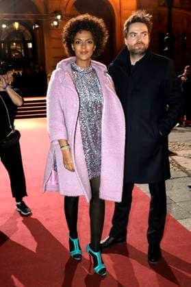 Dennenesch Zoude and Mario Pfeifer at the 34 Hessian Film and Cinema Award 2023 ceremony at the Alte Oper Frankfurt, 20 10 2023. Foto:xP.xBackx xFuturexImagex filmpreis_hessen_3017