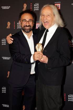 Behrooz Karamizade and Thomas Mauch at the 34 Hessian Film and Cinema Award 2023 ceremony at the Alte Oper Frankfurt, 20 10 2023. Foto:xP.xBackx xFuturexImagex filmpreis_hessen_3061
