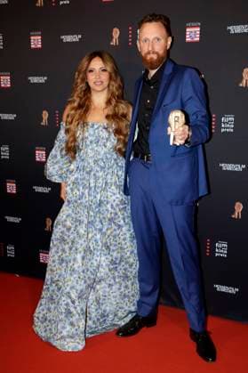 Enissa Amani and Julian Vogel at the 34 Hessian Film and Cinema Award 2023 ceremony at the Alte Oper Frankfurt, 20 10 2023 Foto:xP.xBackx xFuturexImagex filmpreis_hessen_3066