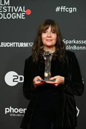 The Manfred Stelzer Award goes this year to director Sonja Heiss for WANN WIRD ES ENDLICH WIEDER, SO WIE ES NIE WAR at the 33 Film Festival Cologne, FFCGN in the Cologne Filmpalast.