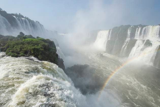Creative Highlights World Beautiful view to green atlantic rainforest and waterfalls Foz do Iguaçu, State of Paraná, Brazil R_GNUJ231021D-1269798-01