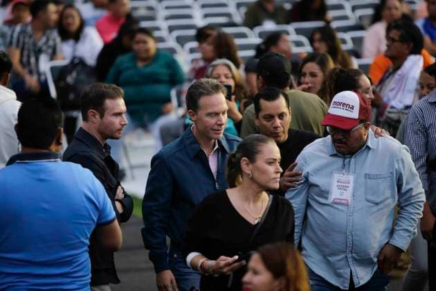 October 25, 2023, Mexico City, Mexico City, Mexico: Manuel Velasco (MORENA party militant) arriving at the meeting with MORENA party militants in CDMX, held at the Ciudad de los Deportes. Mexico City Mexico - ZUMAs310 20231025_zip_s310_004 Copyright: xLuisxExSalgadox