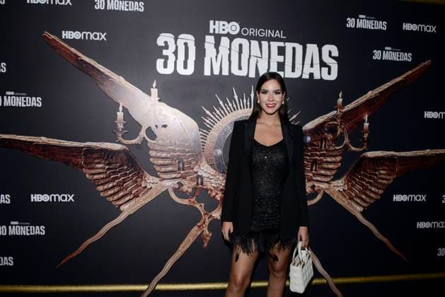 October 26, 2023, Mexico City, Ciudad de Mexico, Mexico: October 25, 2023, Mexico City, Mexico: Vanessa Lo³pez Attends the black carpet of the season 2 Premiere of the 30 Monedas Tv Series by HBO, at Salon Barcelona. on October 25, 2023 in Mexico City, Mexico. Mexico City Mexico - ZUMAe321 20231026_zea_e321_040 Copyright: xCarlosxTischler xEyepixxGroupx