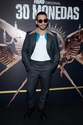October 26, 2023, Mexico City, Ciudad de Mexico, Mexico: October 25, 2023, Mexico City, Mexico: Miguel Angel Silvestre Attends the black carpet of the season 2 Premiere of the 30 Monedas Tv Series by HBO, at Salon Barcelona. on October 25, 2023 in Mexico City, Mexico. Mexico City Mexico - ZUMAe321 20231026_zea_e321_049 Copyright: xCarlosxTischler xEyepixxGroupx