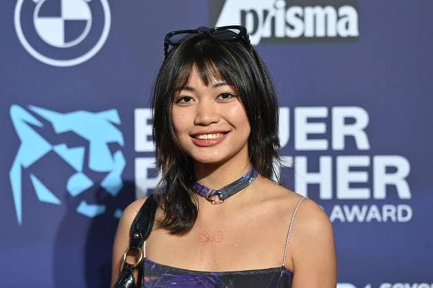 Nhung Hong actress , single image,cropped single image,portrait,portrait red carpet,blue panther Ð TV and Streaming Award 2023 on 25 10 2023 at BMW World Munich