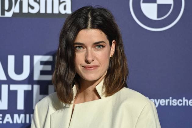 Marie Nasemann actress , single image,cropped single image,portrait,portrait red carpet,blue panther Ð TV and Streaming Award 2023 on 25 10 2023 at BMW World Munich