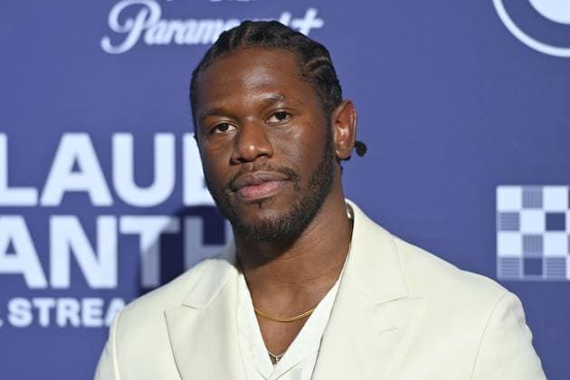 Akeem van Flodrop actor , single image,cropped single image,portraet,portrait,portrait red carpet,blue panther Ð TV and Streaming Award 2023 on 25 10 2023 at BMW Welt Muenchen
