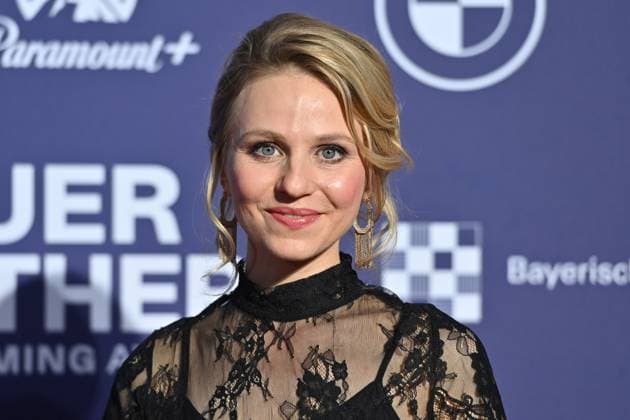 Teresa Rizos actress , single image,cropped single image,portrait,portrait red carpet,blue panther Ð TV and Streaming Award 2023 on 25 10 2023 at BMW Welt Muenchen