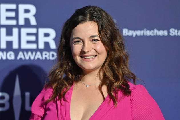 Ronja FORCHER actress , single image,cropped single image,portrait,portrait red carpet,blue panther Ð TV and Streaming Award 2023 on 25 10 2023 at BMW World Munich