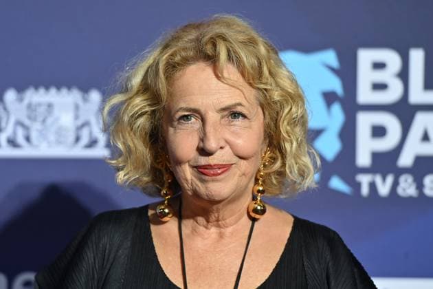 Michaela MAY actress , single image,cropped single image,portrait,portrait red carpet,blue panther Ð TV and Streaming Award 2023 on 25 10 2023 at BMW World Munich
