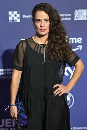 Maya HADDAD actress , single image,cropped single image,half figure,half figure red carpet,blue panther Ð TV and Streaming Award 2023 on 25 10 2023 at BMW World Munich