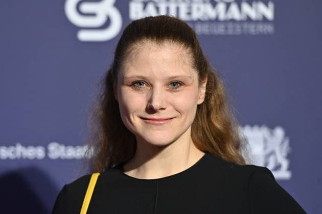 Stephanie LEXER actress , single image,cropped single image,portrait,portrait red carpet,blue panther Ð TV and Streaming Award 2023 on 25 10 2023 at BMW World Munich