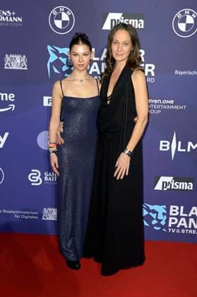 Jeanette Hain with daughter Malou at the award ceremony of the Blue Panther TV Streaming Award 2023 in the BMW World Munich, 25 10 2023 Foto:xF.xKernx xFuturexImagex panther_7060
