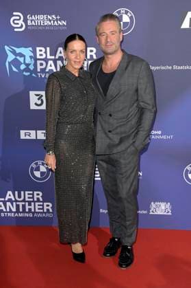 Sasha with wife Julia Röntgen at the award ceremony of the Blue Panther TV Streaming Award 2023 in the BMW World Munich, 25 10 2023 Foto:xF.xKernx xFuturexImagex panther_7765