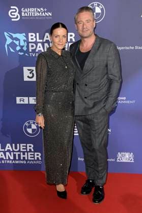 Sasha with wife Julia Röntgen at the award ceremony of the Blue Panther TV Streaming Award 2023 in the BMW World Munich, 25 10 2023 Foto:xF.xKernx xFuturexImagex panther_7767