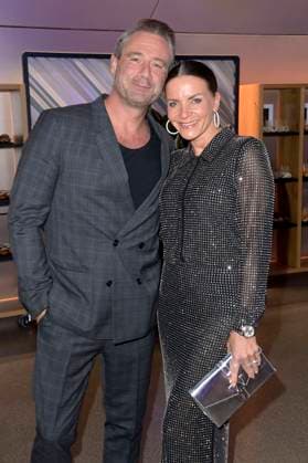 Sasha with wife Julia Röntgen at the award ceremony of the Blue Panther TV Streaming Award 2023 in the BMW World Munich, 25 10 2023 Foto:xF.xKernx xFuturexImagex panther_7792