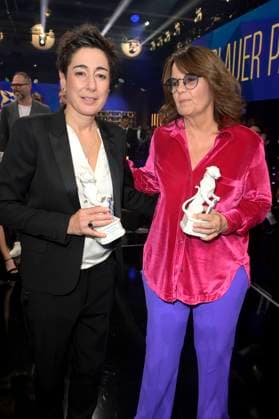 Dunja Hayali and Charlotte Link at the presentation of the Blue Panther TV Streaming Award 2023 at BMW Welt Munich, 25 10 2023 Foto:xF.xKernx xFuturexImagex panther_8065