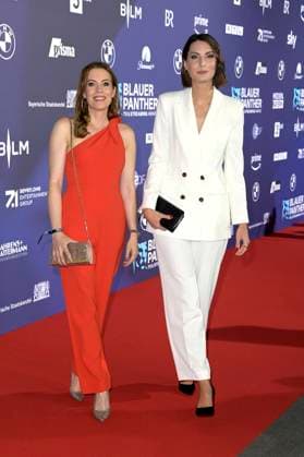 Jule Gölsdorf and Delia Träger at the presentation of the Blue Panther TV Streaming Award 2023 at the BMW Welt Munich, 25 10 2023 Foto:xF.xKernx xFuturexImagex panther_5719