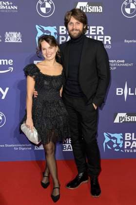 Darya Birnstiel with husband Philip Birnstiel at the presentation of the Blue Panther TV Streaming Award 2023 at BMW Welt Munich, 25 10 2023 Foto:xF.xKernx xFuturexImagex panther_5893