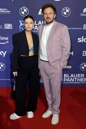 Lena Meckel and David Helmut at the presentation of the Blue Panther TV Streaming Award 2023 at BMW Welt Munich, 25 10 2023 Foto:xF.xKernx xFuturexImagex panther_5967