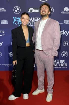 Lena Meckel and David Helmut at the presentation of the Blue Panther TV Streaming Award 2023 at BMW Welt Munich, 25 10 2023 Foto:xF.xKernx xFuturexImagex panther_5978