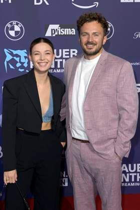 Lena Meckel and David Helmut at the presentation of the Blue Panther TV Streaming Award 2023 at BMW Welt Munich, 25 10 2023 Foto:xF.xKernx xFuturexImagex panther_5981