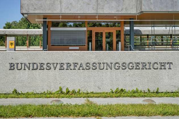 Bundesverfassungsgericht, Schloßbezirk, Karlsruhe, Baden-Württemberg, Deutschland *** Federal Constitutional Court, Castle District, Karlsruhe, Baden Württemberg, Germany