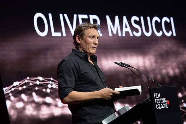 Actor Oliver MASUCCI reads from his book, Actor Oliver MASUCCI receives the International Actors Award, Film Festival Cologne awards in Cologne, 26 10 2022