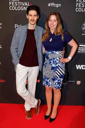 Konstantin Korenchuk and Inken Große at the Cologne Awards ceremony at the 33 Film Festival Cologne 2023 at E Werk Cologne, 26 10 2023. Foto:xR.xSchmiegeltx xFuturexImagex cologne_awards_3025