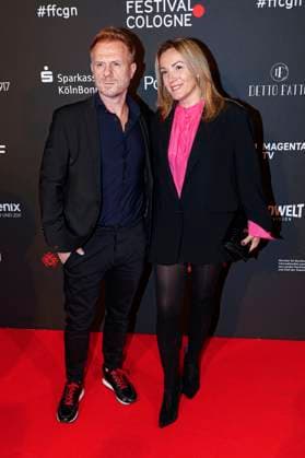 Kasem Hoxha with his partner Klejda Shani at the Cologne Awards ceremony at the 33 Film Festival Cologne 2023 at E Werk Cologne, 26 10 2023 Foto:xR.xSchmiegeltx xFuturexImagex cologne_awards_3037