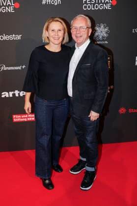 Susan Link with husband Wolfgang Link at the Cologne Awards ceremony at the 33 Film Festival Cologne 2023 at E Werk Cologne, 26 10 2023. Foto:xR.xSchmiegeltx xFuturexImagex cologne_awards_3067