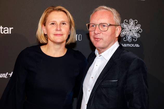 Susan Link with husband Wolfgang Link at the Cologne Awards ceremony at the 33 Film Festival Cologne 2023 at E Werk Cologne, 26 10 2023. Foto:xR.xSchmiegeltx xFuturexImagex cologne_awards_3069