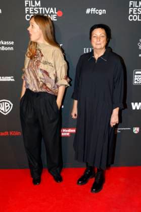Justine Triet and Martina Richter at the Cologne Awards ceremony at the 33 Film Festival Cologne 2023 at E Werk Cologne, 26 10 2023. Foto:xR.xSchmiegeltx xFuturexImagex cologne_awards_3090