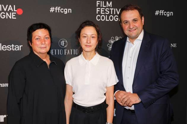 Martina Richter, Katharina Huber and Nathanael Liminski at the Cologne Awards ceremony at the 33 Film Festival Cologne 2023 at E Werk Cologne, 26 10 2023. Foto:xR.xSchmiegeltx xFuturexImagex cologne_awards_3178