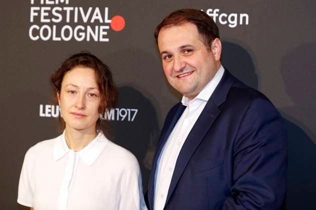 Katharina Huber and Nathanael Liminski at the Cologne Awards ceremony at the 33 Film Festival Cologne 2023 at E Werk Cologne, 26 10 2023. Foto:xR.xSchmiegeltx xFuturexImagex cologne_awards_3181