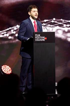 Xavier Dolan at the Cologne Awards ceremony at the 33 Film Festival Cologne 2023 at E Werk Cologne, 26 10 2023. Foto:xR.xSchmiegeltx xFuturexImagex cologne_awards_3194