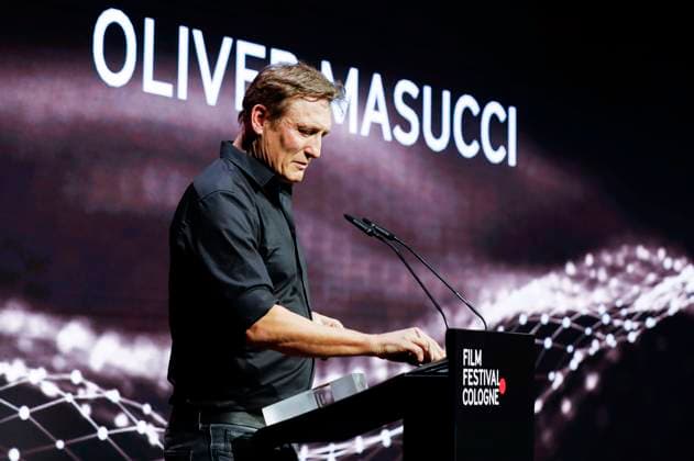 Oliver Masucci at the Cologne Awards ceremony at the 33 Film Festival Cologne 2023 at E Werk Cologne, 26 10 2023. Foto:xR.xSchmiegeltx xFuturexImagex cologne_awards_3207