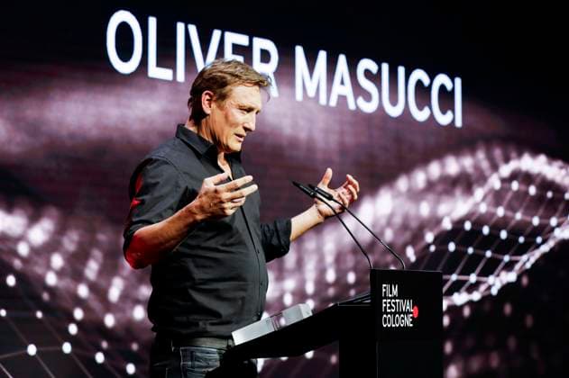 Oliver Masucci at the Cologne Awards ceremony at the 33 Film Festival Cologne 2023 at E Werk Cologne, 26 10 2023. Foto:xR.xSchmiegeltx xFuturexImagex cologne_awards_3208
