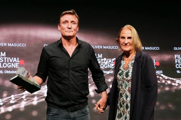 Oliver Masucci and Gabriela Sperl at the presentation of the Cologne Awards at the 33 Film Festival Cologne 2023 at E Werk Cologne, 26 10 2023 Foto:xR.xSchmiegeltx xFuturexImagex cologne_awards_3210