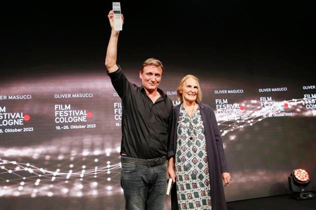 Oliver Masucci and Gabriela Sperl at the presentation of the Cologne Awards at the 33 Film Festival Cologne 2023 at E Werk Cologne, 26 10 2023 Foto:xR.xSchmiegeltx xFuturexImagex cologne_awards_3213