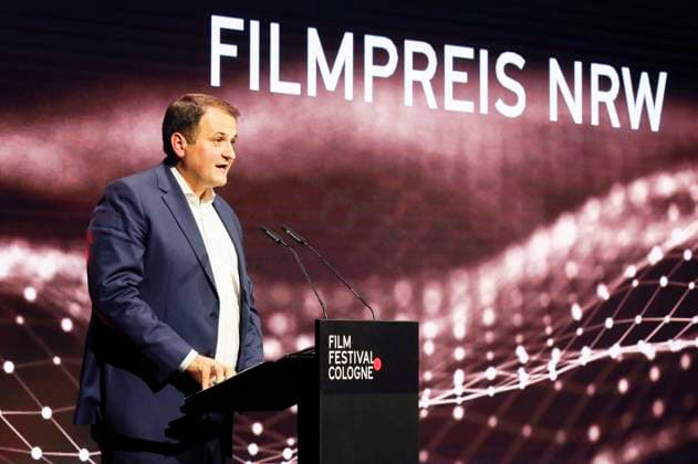 Nathanael Liminski at the Cologne Awards ceremony at the 33 Film Festival Cologne 2023 at E Werk Cologne, 26 10 2023. Foto:xR.xSchmiegeltx xFuturexImagex cologne_awards_3217