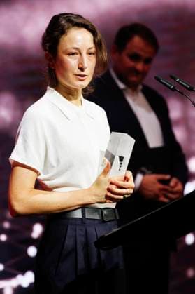 Katharina Huber at the Cologne Awards ceremony at the 33 Film Festival Cologne 2023 at E Werk Cologne, 26 10 2023. Foto:xR.xSchmiegeltx xFuturexImagex cologne_awards_3222