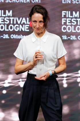 Katharina Huber at the Cologne Awards ceremony at the 33 Film Festival Cologne 2023 at E Werk Cologne, 26 10 2023. Foto:xR.xSchmiegeltx xFuturexImagex cologne_awards_3226