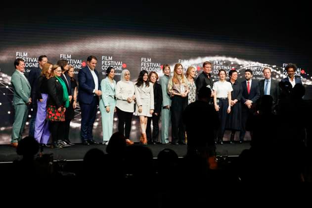 Award winners and laudators at the Cologne Awards ceremony at the 33 Film Festival Cologne 2023 at E Werk Cologne, 26 10 2023 Foto:xR.xSchmiegeltx xFuturexImagex cologne_awards_3234