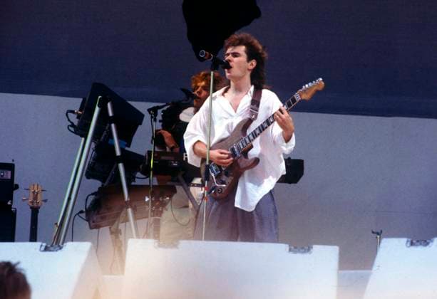 Live Aid concert - Wembley Stadium - 1985 Nik Kershaw, British Pop Singer & Musician - performing at the charity concert Live Aid , in aid of famine in Africa. Date: 13.07.1985., Credit:Photoshot Avalon United Kingdom, London  Copyright: xPhotoshotx xAvalonx 0505506984