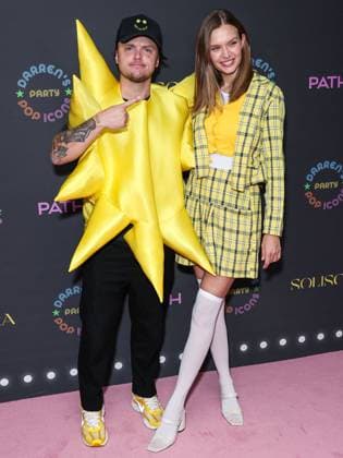 Darren Dzienciol Pop Icons Halloween Party - LA American singer Alexander DeLeon (Bohnes) and wife Danish model Josephine Skriver arrive at Darren Dzienciol s Pop Icons Halloween Party 2023 Presented By Solisca Tequila and PATH Water held at a Private Residence on October 27, 2023 in Beverly Hills, Los Angeles, CA, USA. Photo by Xavier Collin Image Press Agency ABACAPRESS.COM Los Angeles CA United States  Copyright: xCollinxXavier ImagexPressxAgencyxABACAx 873656_005 CollinxXavier ImagexPressxAgencyxABACAx 873656_005