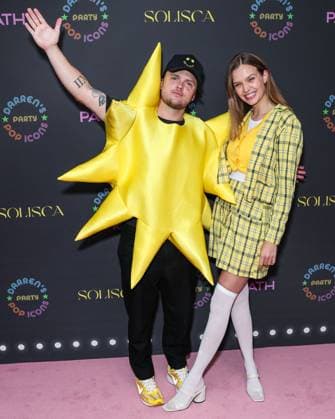 Darren Dzienciol Pop Icons Halloween Party - LA American singer Alexander DeLeon (Bohnes) and wife Danish model Josephine Skriver arrive at Darren Dzienciol s Pop Icons Halloween Party 2023 Presented By Solisca Tequila and PATH Water held at a Private Residence on October 27, 2023 in Beverly Hills, Los Angeles, CA, USA. Photo by Xavier Collin Image Press Agency ABACAPRESS.COM Los Angeles CA United States  Copyright: xCollinxXavier ImagexPressxAgencyxABACAx 873656_006 CollinxXavier ImagexPressxAgencyxABACAx 873656_006